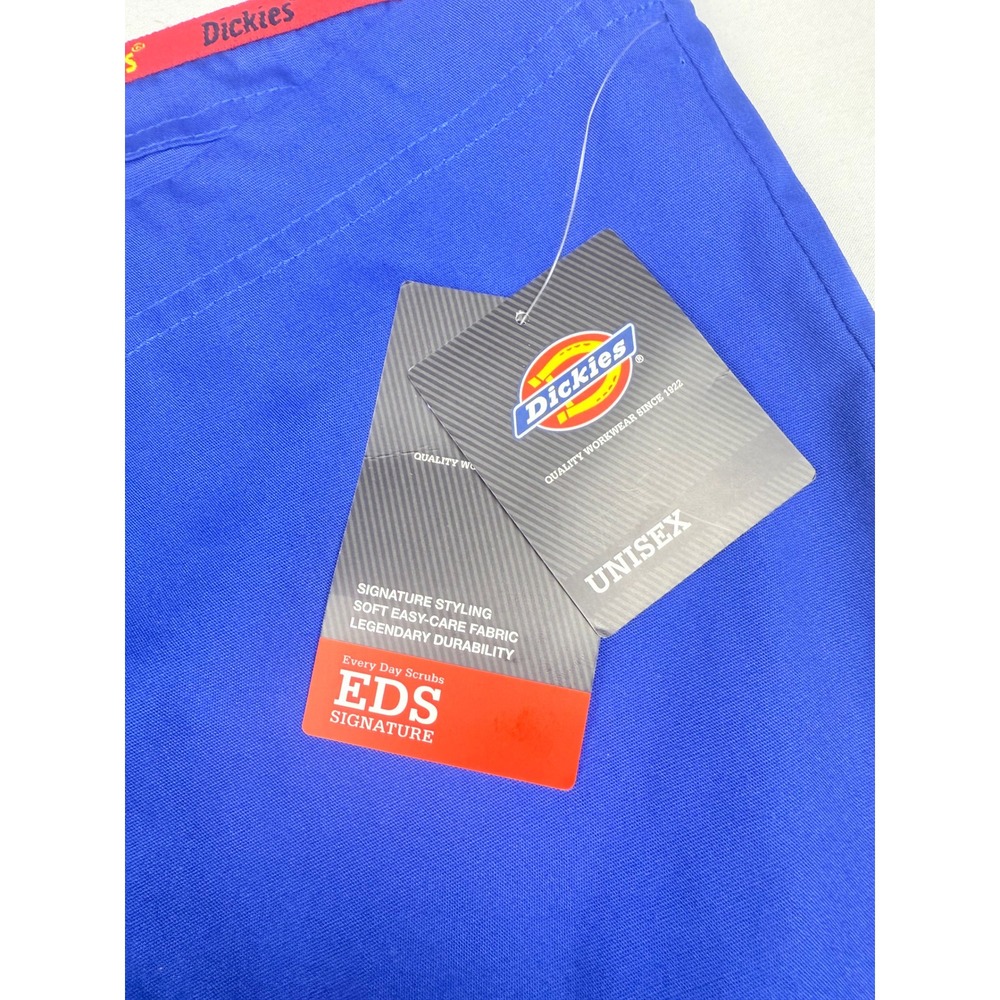 Dickies Scrub Pants Small Blue EDS Signature Unisex Drawstring 83006 New - Picture 2 of 4